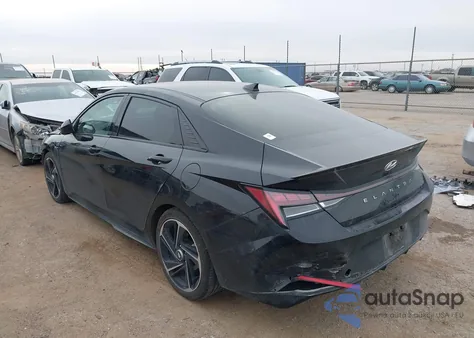 2022 Hyundai Elantra N Line из США, поврежденный, VIN KMHLR4AF8NU332020